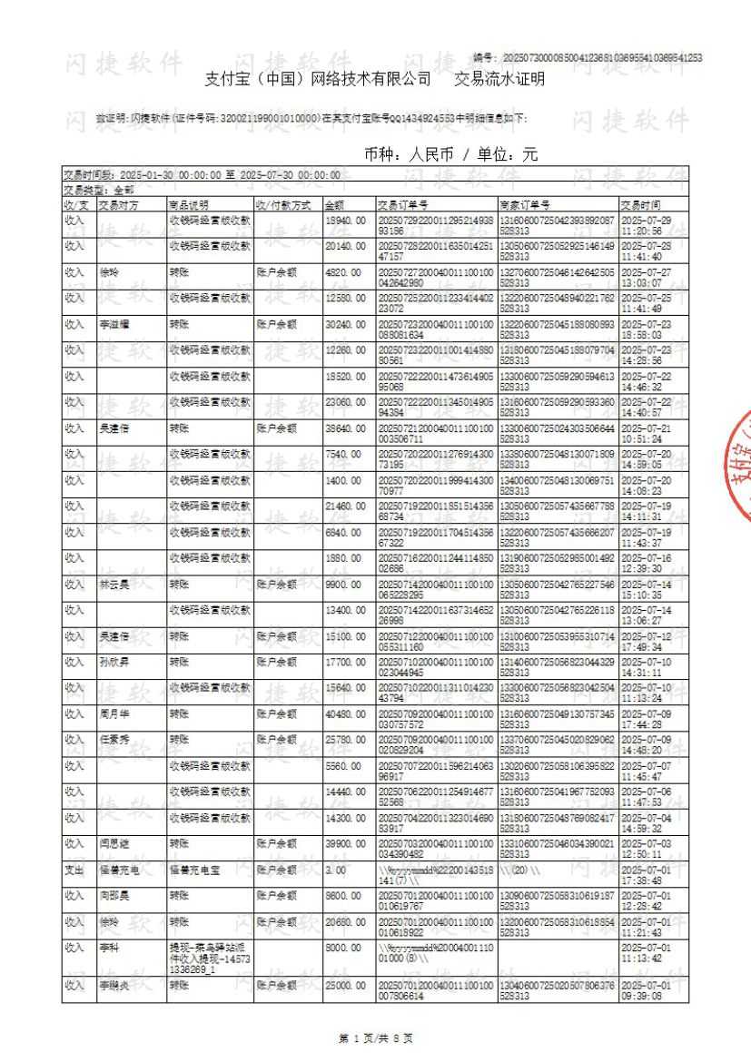 2026版支付宝明细